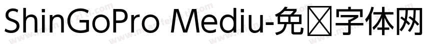 ShinGoPro Mediu字体转换